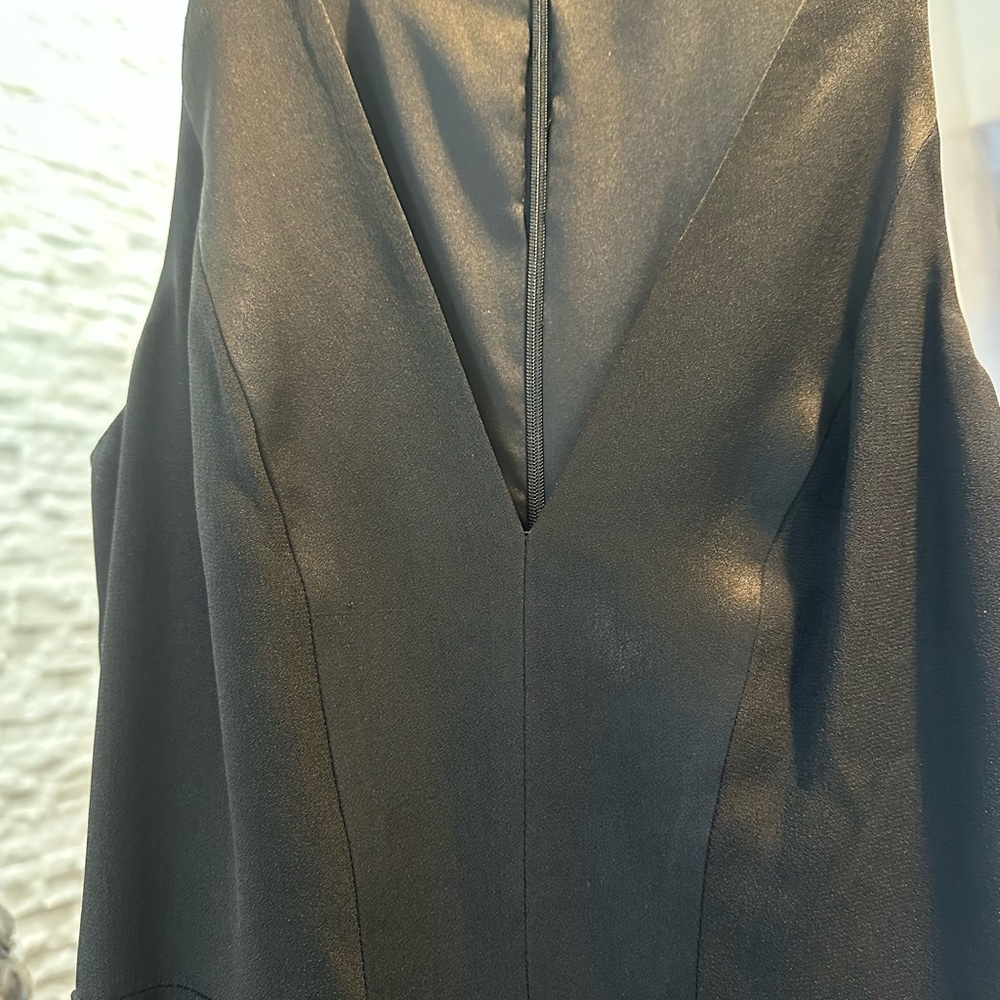 Ramy Brook Black Jumpsuit Sleeveless Gold Details wide leg size 4 - Picture 4 of 8